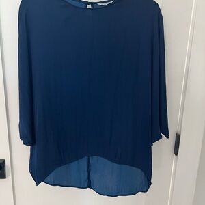 Naked Zebra Elegant Blue Women's Top